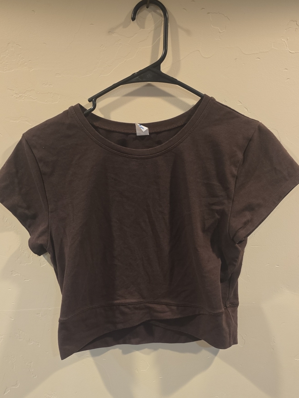 Old Navy Women's Short Sleeve Crop Top - Brown